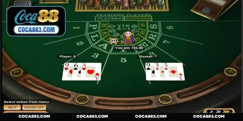 Chia sẻ luật chơi Baccarat trực tuyến trong cách chia và rút bài